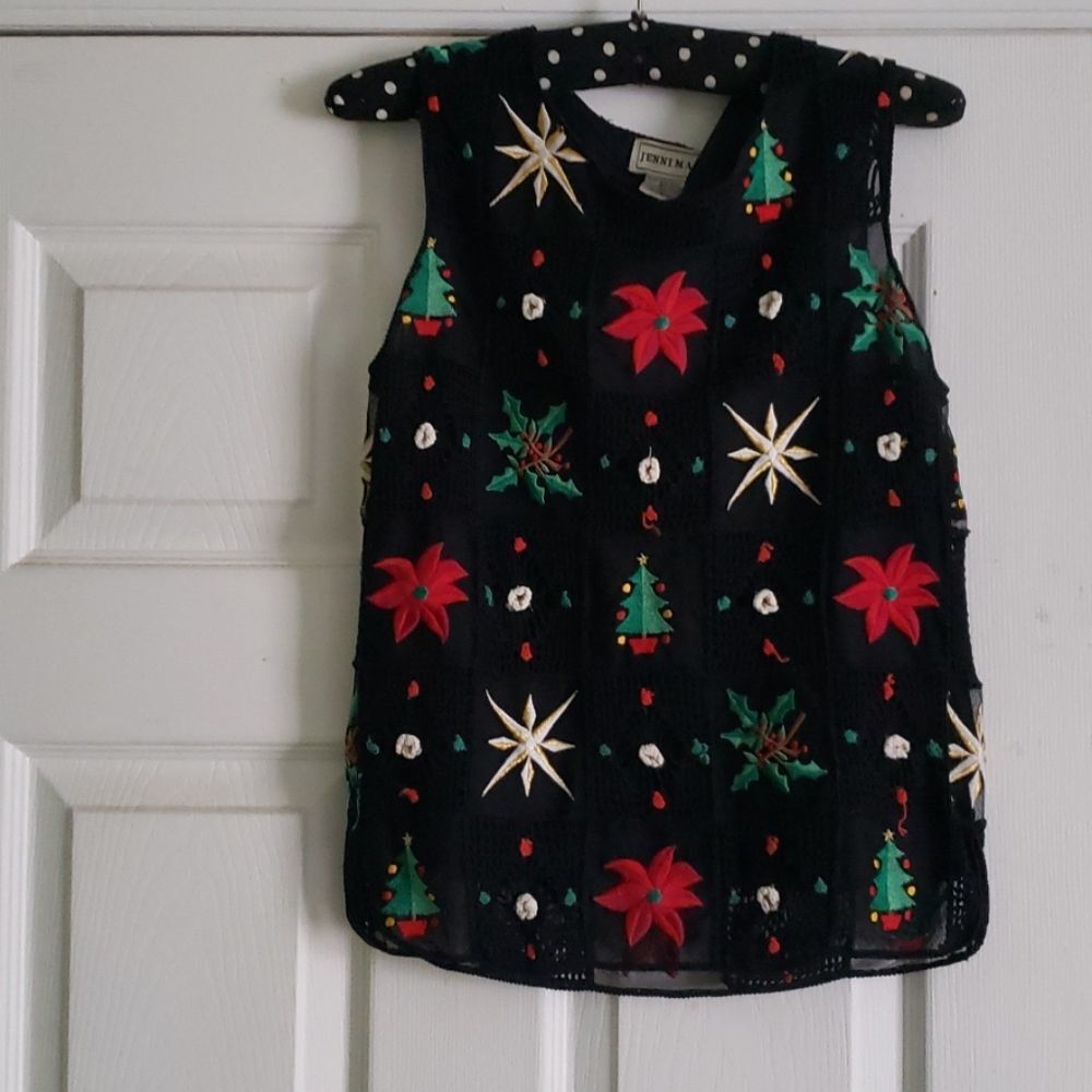 Christmas-happy embroidered vest by JENNI MAX - Picture 9 of 12